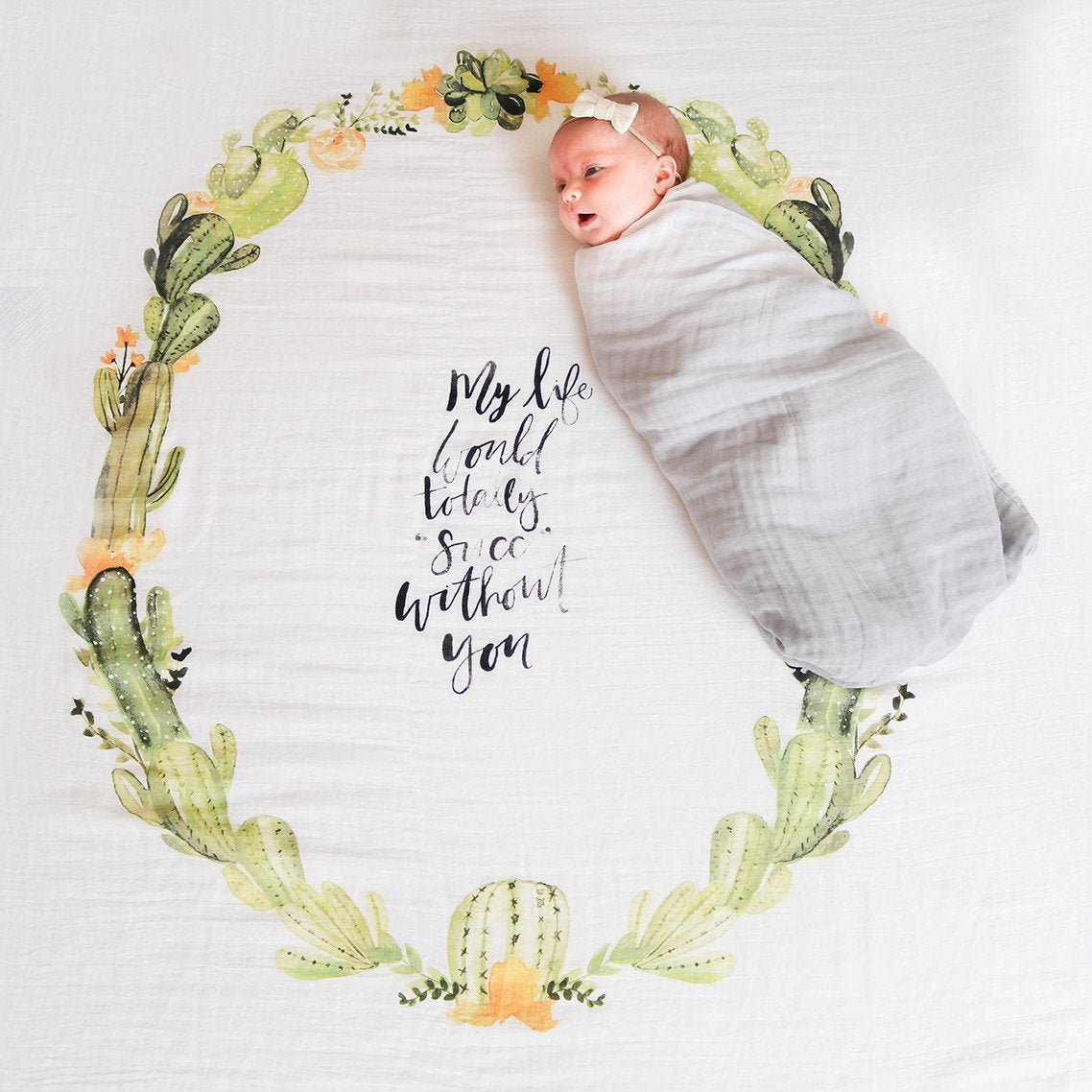 Desert Cactus - Organic Swaddle Blanket