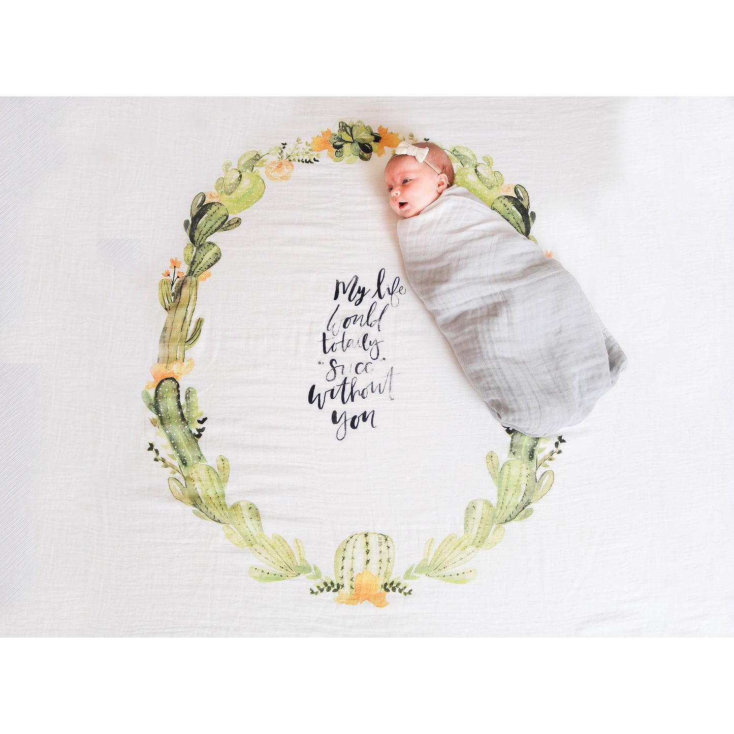 Desert Cactus - Organic Swaddle Blanket